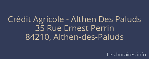 Crédit Agricole - Althen Des Paluds
