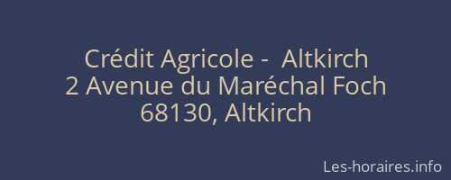 Crédit Agricole -  Altkirch