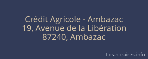 Crédit Agricole - Ambazac