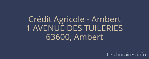 Crédit Agricole - Ambert