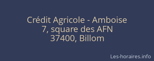 Crédit Agricole - Amboise