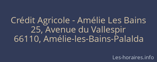 Crédit Agricole - Amélie Les Bains