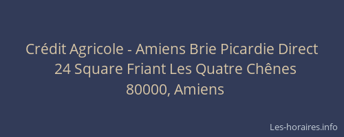 Crédit Agricole - Amiens Brie Picardie Direct