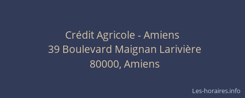 Crédit Agricole - Amiens