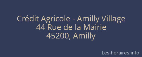 Crédit Agricole - Amilly Village