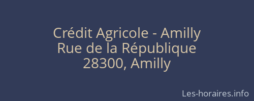Crédit Agricole - Amilly