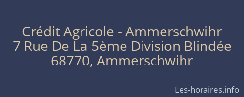 Crédit Agricole - Ammerschwihr
