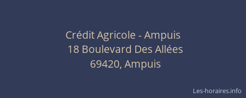 Crédit Agricole - Ampuis