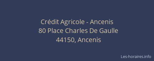 Crédit Agricole - Ancenis