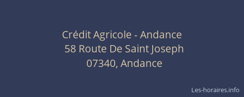 Crédit Agricole - Andance