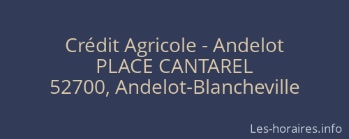 Crédit Agricole - Andelot