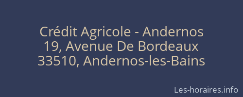 Crédit Agricole - Andernos