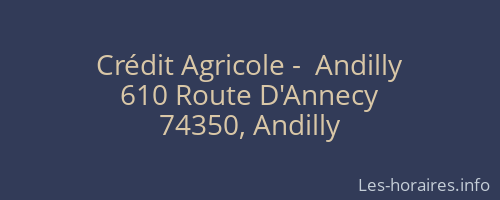 Crédit Agricole -  Andilly