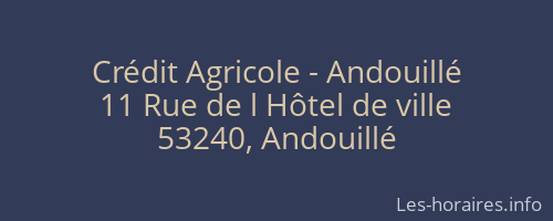 Crédit Agricole - Andouillé