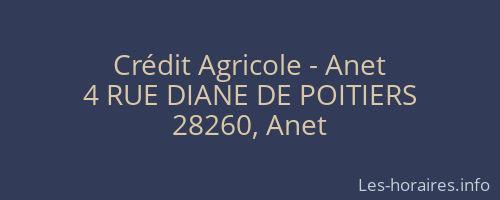 Crédit Agricole - Anet