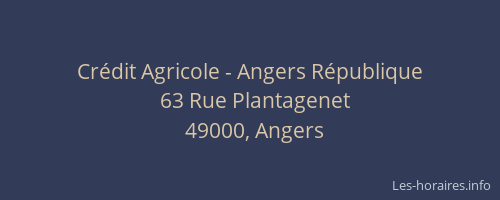 Crédit Agricole - Angers République
