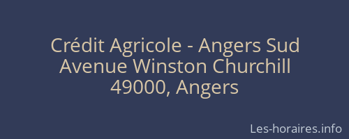 Crédit Agricole - Angers Sud