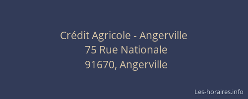 Crédit Agricole - Angerville