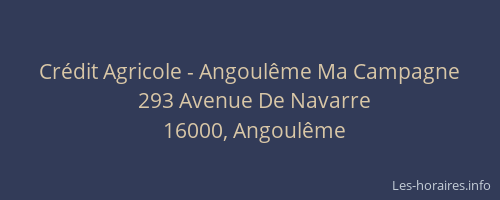 Crédit Agricole - Angoulême Ma Campagne