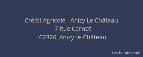 Crédit Agricole - Anizy Le Château