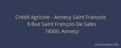 Crédit Agricole - Annecy Saint François
