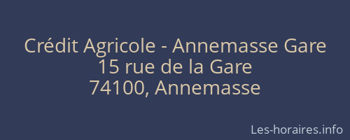 Crédit Agricole - Annemasse Gare