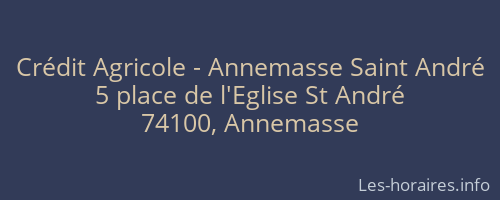 Crédit Agricole - Annemasse Saint André