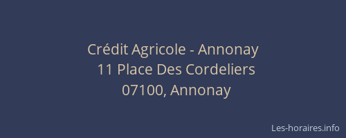 Crédit Agricole - Annonay