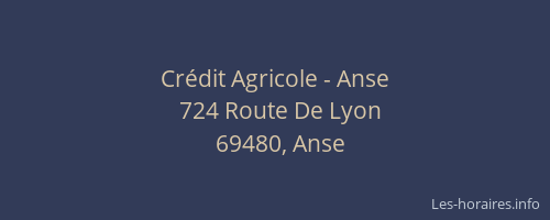Crédit Agricole - Anse