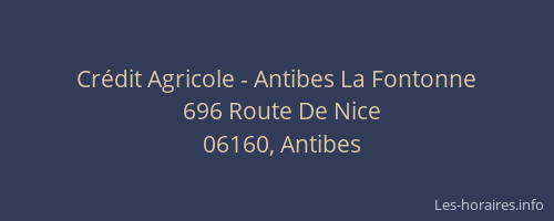 Crédit Agricole - Antibes La Fontonne