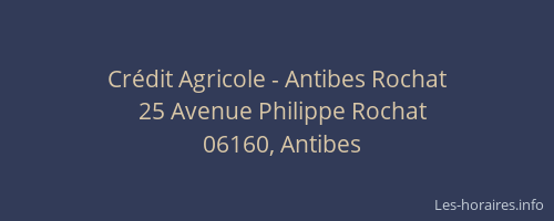 Crédit Agricole - Antibes Rochat
