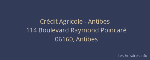 Crédit Agricole - Antibes