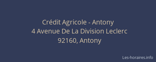 Crédit Agricole - Antony