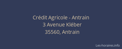 Crédit Agricole - Antrain