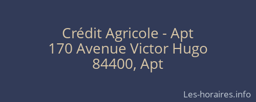 Crédit Agricole - Apt