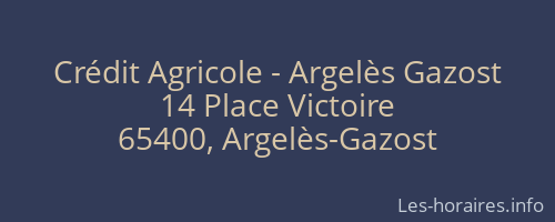 Crédit Agricole - Argelès Gazost