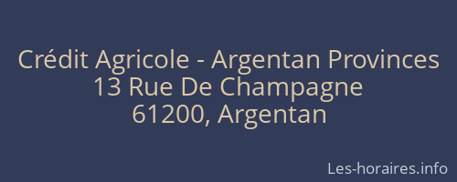 Crédit Agricole - Argentan Provinces