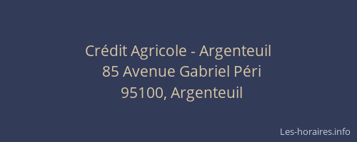 Crédit Agricole - Argenteuil