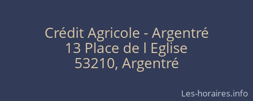 Crédit Agricole - Argentré