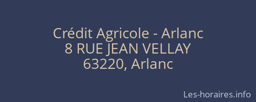 Crédit Agricole - Arlanc