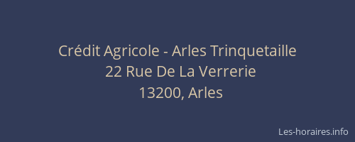 Crédit Agricole - Arles Trinquetaille