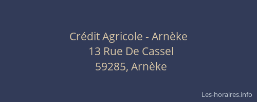 Crédit Agricole - Arnèke
