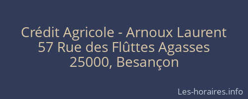 Crédit Agricole - Arnoux Laurent