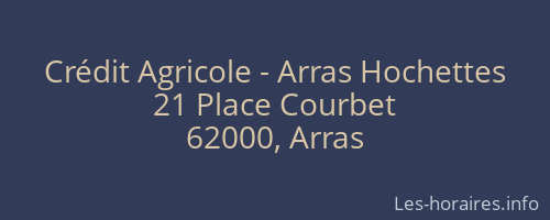 Crédit Agricole - Arras Hochettes