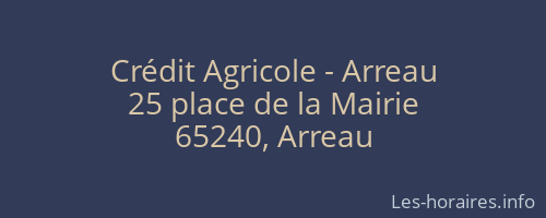 Crédit Agricole - Arreau