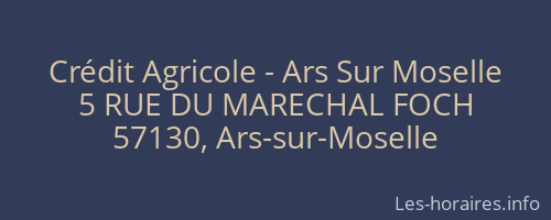 Crédit Agricole - Ars Sur Moselle