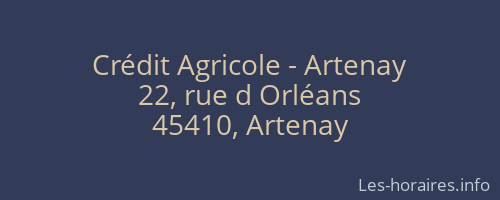 Crédit Agricole - Artenay