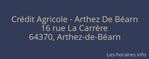 Crédit Agricole - Arthez De Béarn