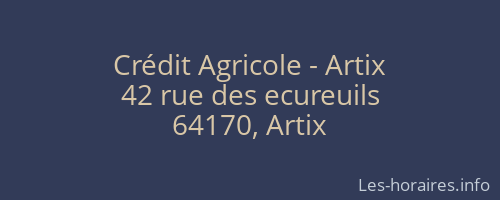 Crédit Agricole - Artix