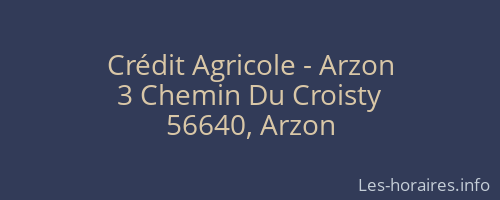 Crédit Agricole - Arzon